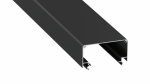 Lumines profile type LARGO M2 lacquered black, 1 m